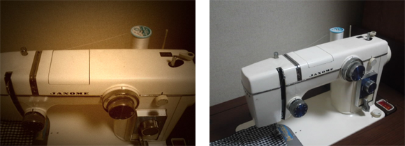 シャッペスパンと同級生のミシン