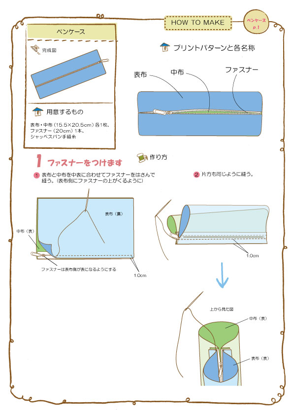 ペンケース できるよ Com 手づくりレシピ そーいんぐ Com