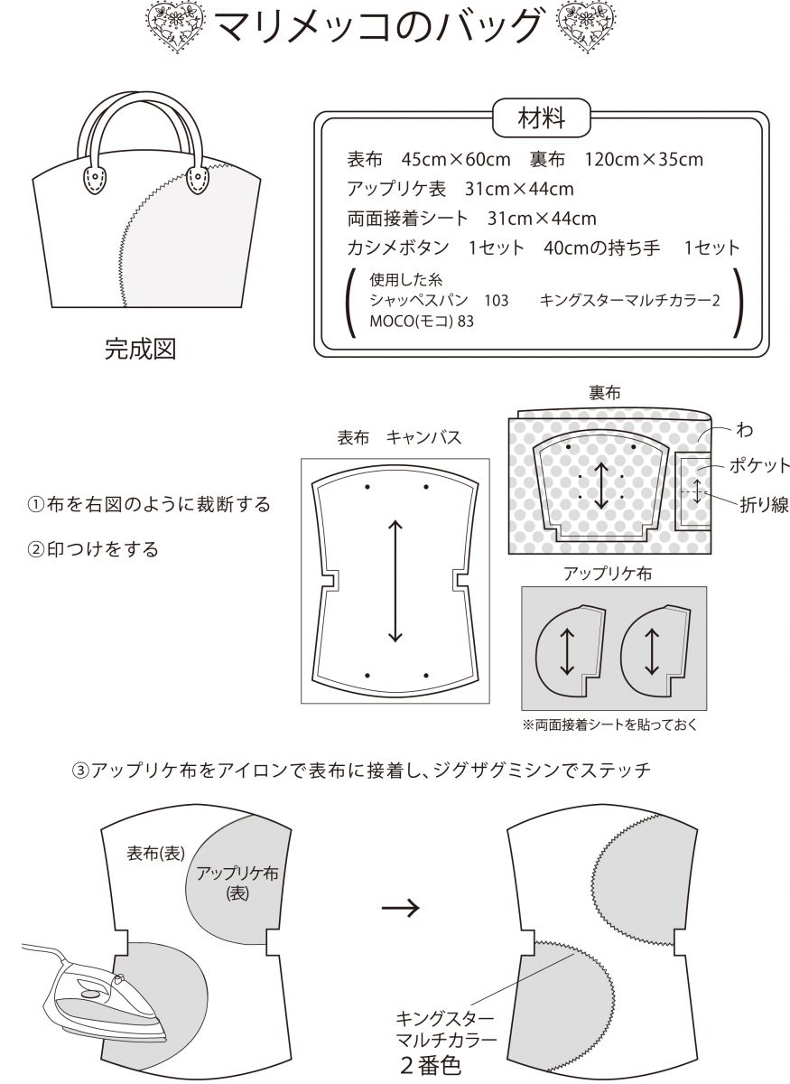 マリメッコバッグ バッグ 手づくりレシピ そーいんぐ Com