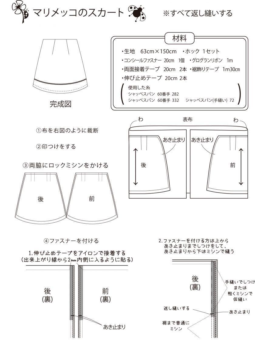 マリメッコのスカート |おすすめレシピ | 株式会社フジックス マリメッコのスカート |おすすめレシピ | 株式会社フジックス